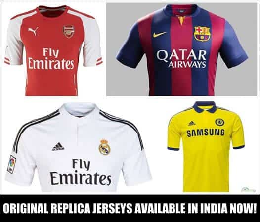 replica football shirts india
