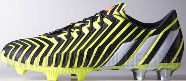 black and yellow adidas football cleats